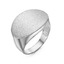 Серебряное кольцо овальной формы с алмазной крошкой с211817
